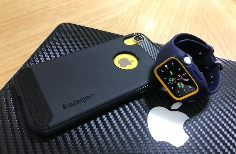 android iphone iphonexr spigen caselogy apple watch